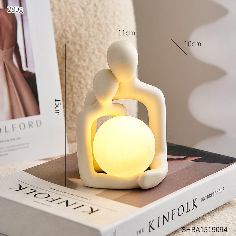 Ultrasonic Aroma Diffuser - Contemporary Couple Table Light - Anti-Gravity USB Air Purifier